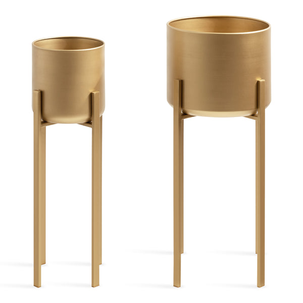 Kate & Laurel Gabi Metal Plant Stand Set