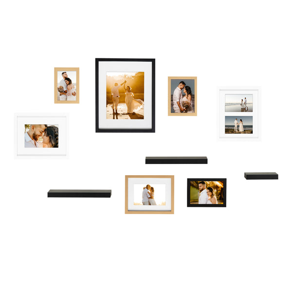 Kate & Laurel Gallery Wall Frame And Shelf Kit