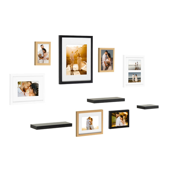 Kate & Laurel Gallery Wall Frame And Shelf Kit