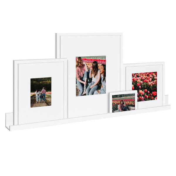 Kate & Laurel Gallery Wall Shelf With Frames Set