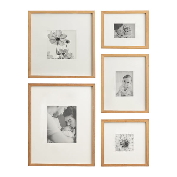 Kate & Laurel Gallery Wood Wall Matted Frame Set