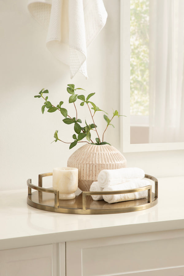 Kate & Laurel Gohana Decorative Metal Tray