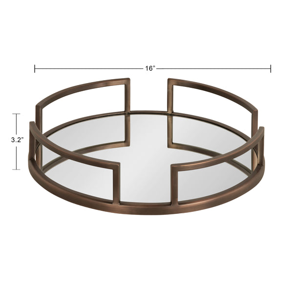 Kate & Laurel Gohana Decorative Metal Tray