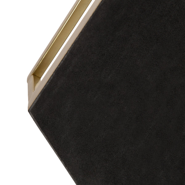 Kate & Laurel Gohana Hexagon Metal Tray