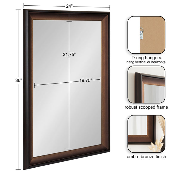Kate & Laurel Gotley Rectangle Wall Mirror