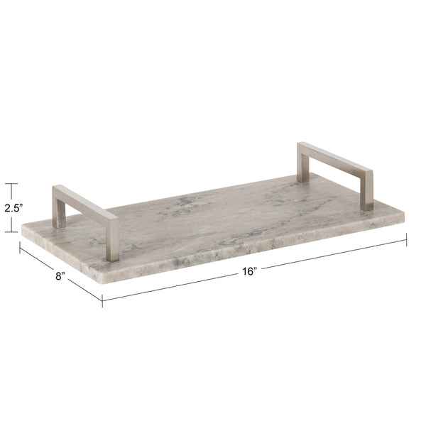 Kate & Laurel Graycott Decorative Marble Tray