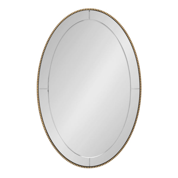 Kate & Laurel Gwendolyn Beaded Oval Wall Mirror