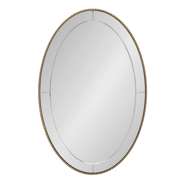 kate & laurel Gwendolyn Beaded Oval Wall Mirror