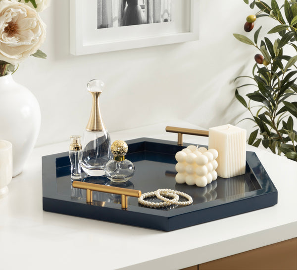 Kate & Laurel Halsey Wood Decorative Tray