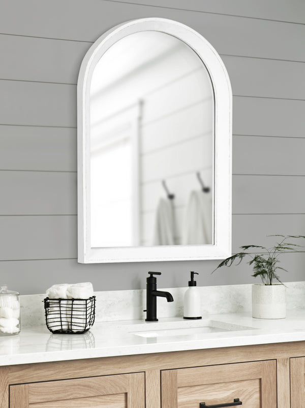 Kate & Laurel Hartman Wood Framed Arch Wall Mirror
