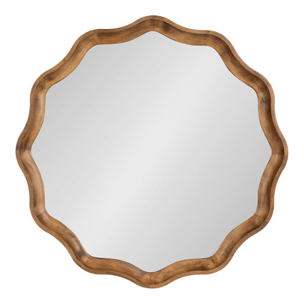 Kate & Laurel Hatherleigh Round Scallop Mirror