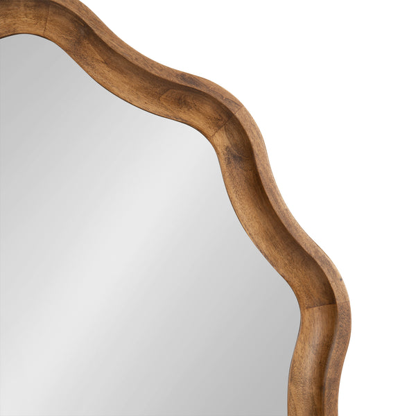 Kate & Laurel Hatherleigh Round Scallop Mirror