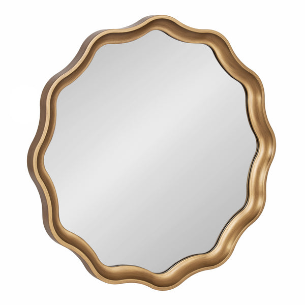 kate & laurel Hatherleigh Round Scallop Mirror