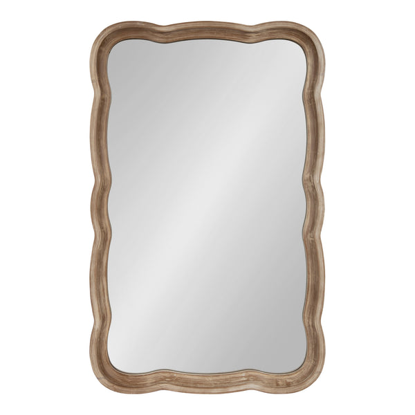 Kate & Laurel Hatherleigh Scallop Wood Wall Mirror