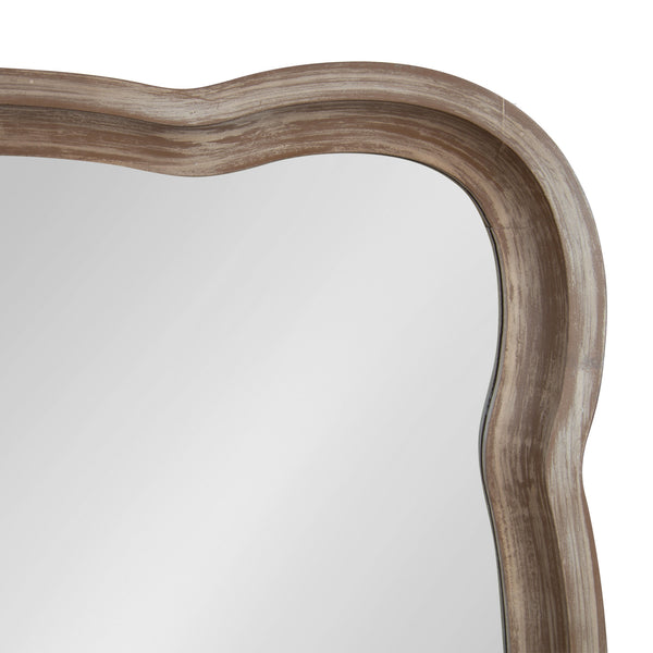 Kate & Laurel Hatherleigh Scallop Wood Wall Mirror