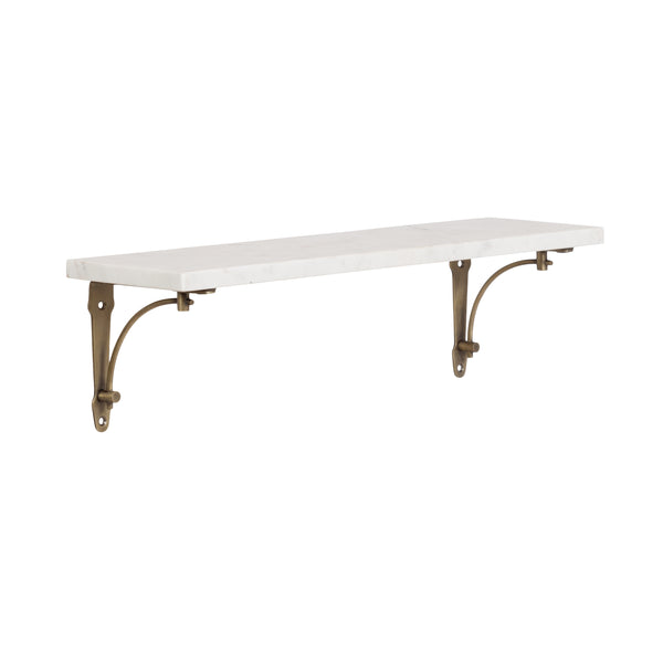 kate & laurel Hatley Marble Wall Shelf