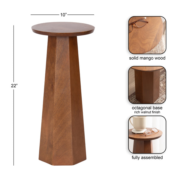 Kate & Laurel Hemingson Round Drink Table