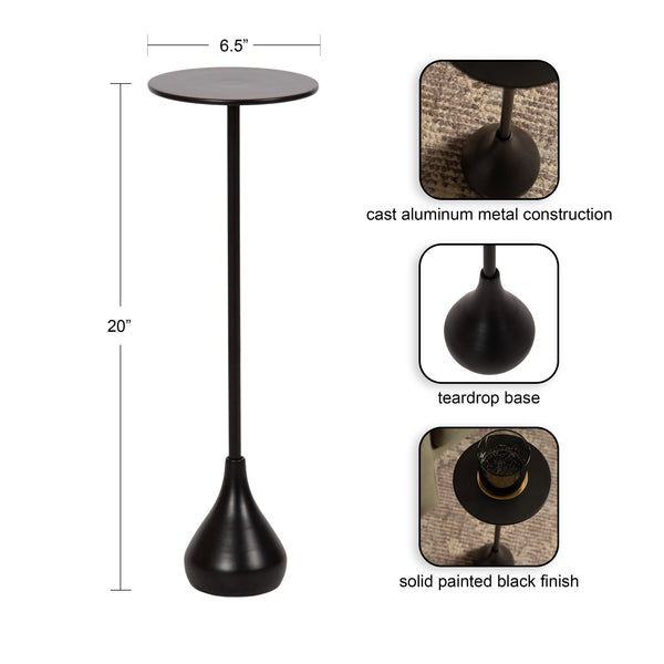 Kate & Laurel Hersi Metal Drink Table