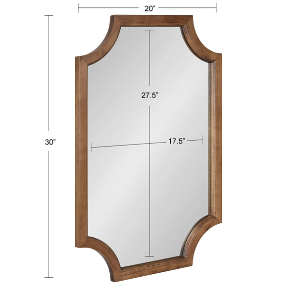 Kate & Laurel Hogan Framed Scallop Wall Mirror