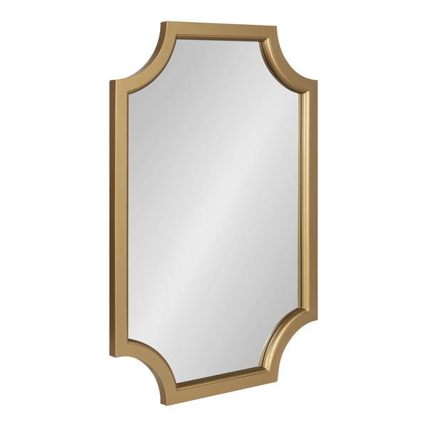 kate & laurel Hogan Framed Scallop Wall Mirror