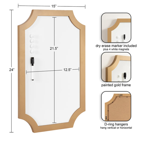 Kate & Laurel Holbrook Magnetic Dry Erase Board