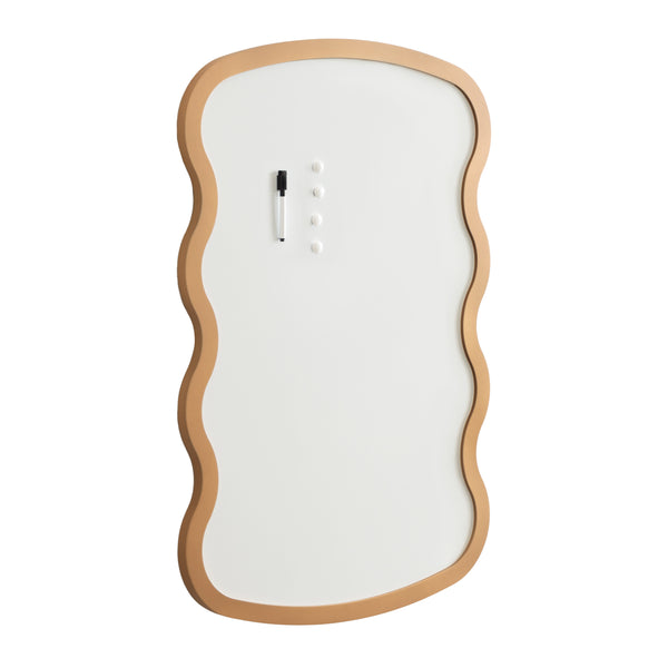 kate & laurel Holbrook Wavy Magnetic Dry Erase Board