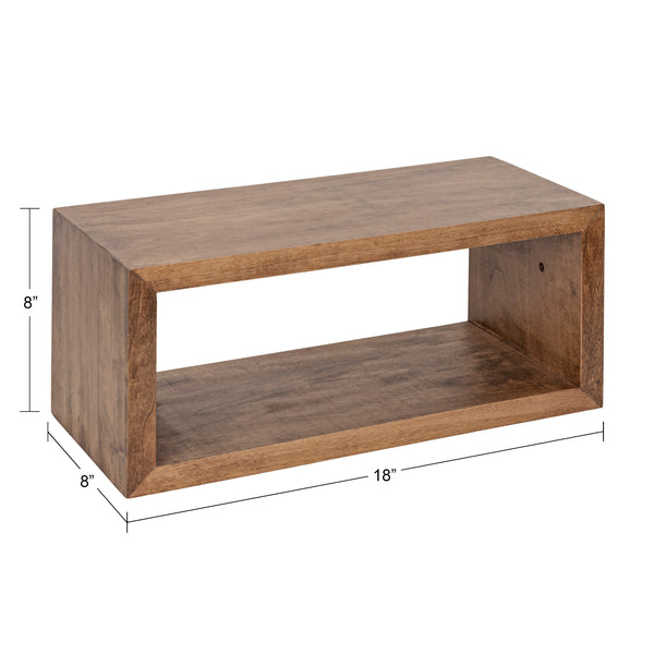Kate & Laurel Holt Wood Wall Shelf