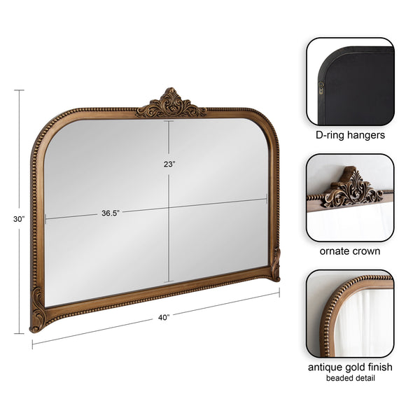 Kate & Laurel Hubanks Arched Wall Mirror