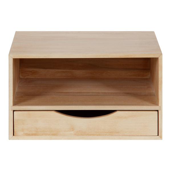 Kate & Laurel Hutton Floating Wall Shelf With Drawer