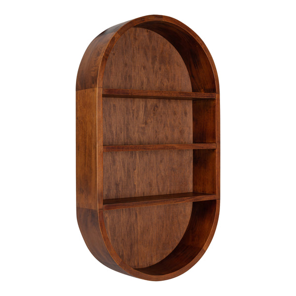 kate & laurel Hutton Wood Capsule Wall Shelf