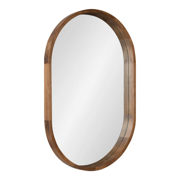 Kate & Laurel Hutton Wood Framed Capsule Mirror