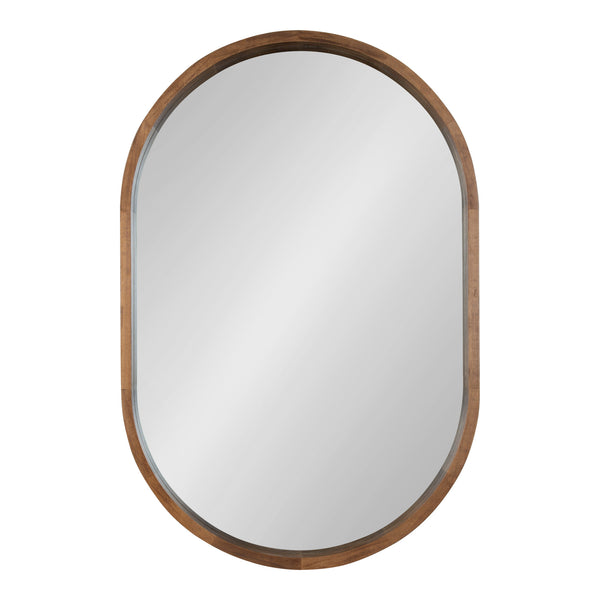 Kate & Laurel Hutton Wood Framed Capsule Mirror
