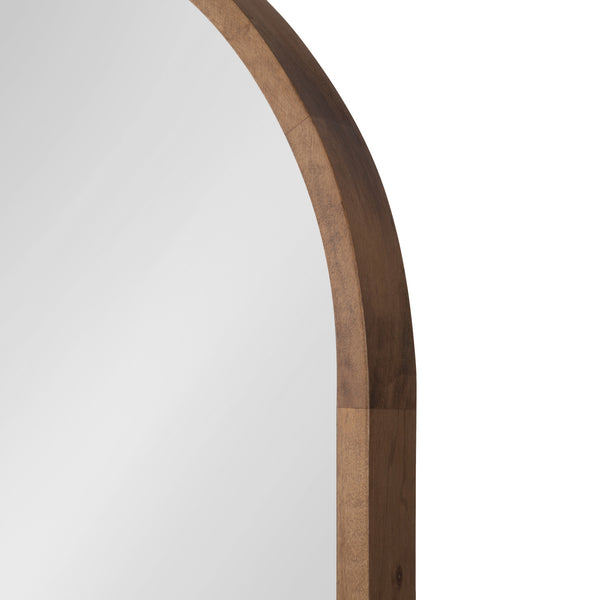 Kate & Laurel Hutton Wood Framed Capsule Mirror