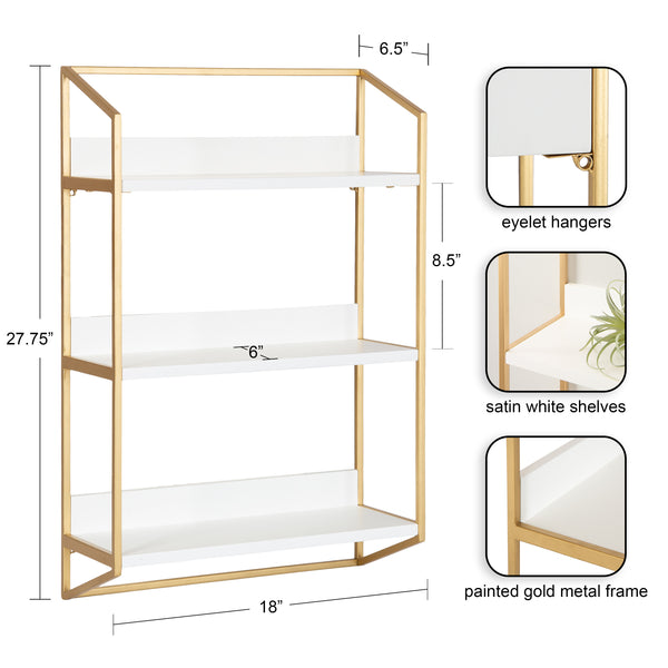 Kate & Laurel Hylton Tiered Wall Shelf