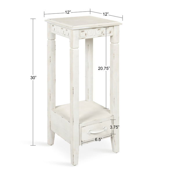 Kate & Laurel Idabelle Wood Square Accent Table