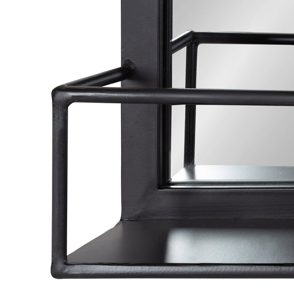 Kate & Laurel Jackson Metal Frame Mirror With Shelf