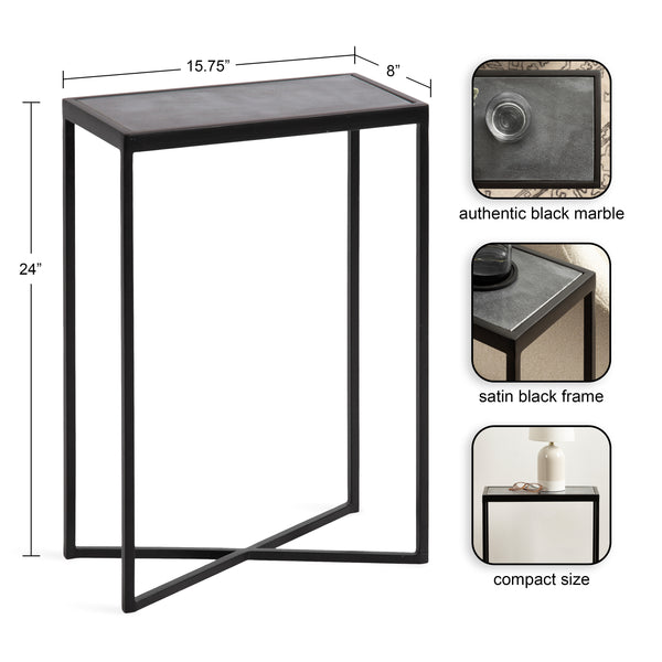 Kate & Laurel Jaspur Decorative Metal End Table