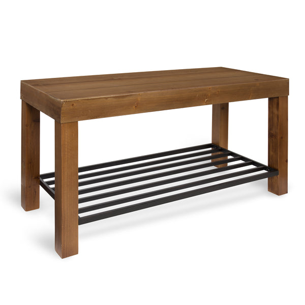 Kate & Laurel Jeran Entryway Bench With Shelf