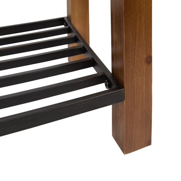 Kate & Laurel Jeran Entryway Bench With Shelf
