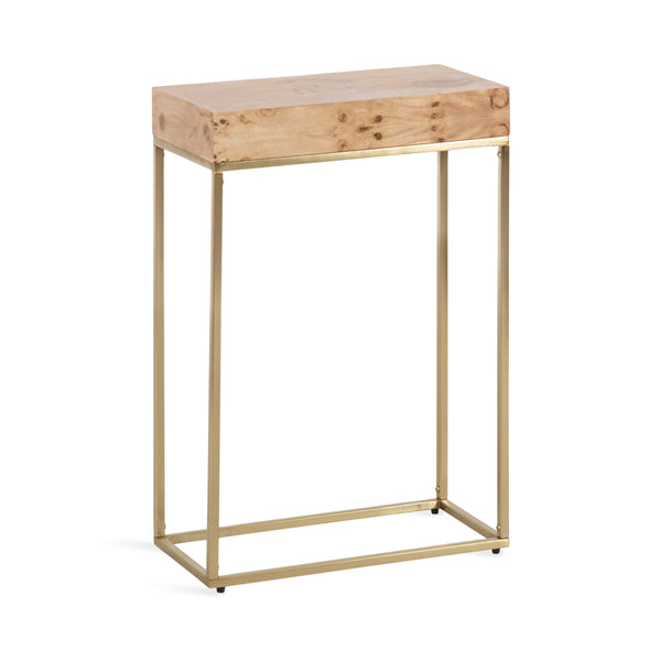 Kate & Laurel Karlsen Wood And Metal Slim Side Table