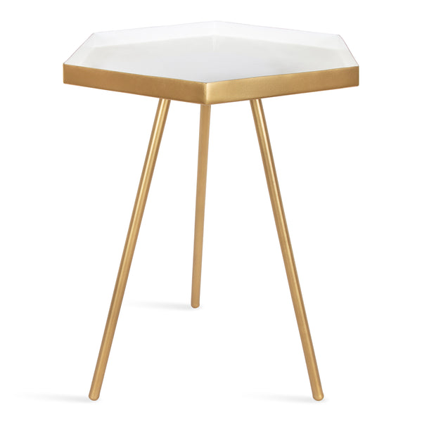 kate & laurel Kashvi Hexagon Side Table