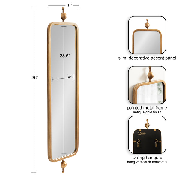 Kate & Laurel Kasota Metal Framed Mirror