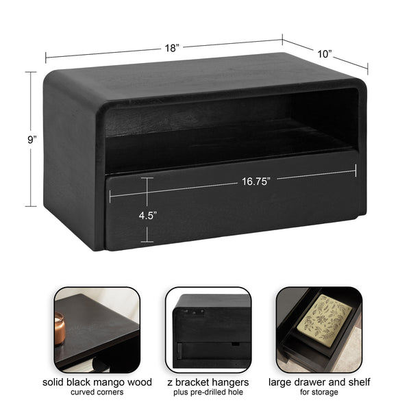 Kate & Laurel Kato Floating Side Table