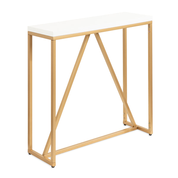 kate & laurel Kaya Wood and Metal Console Table