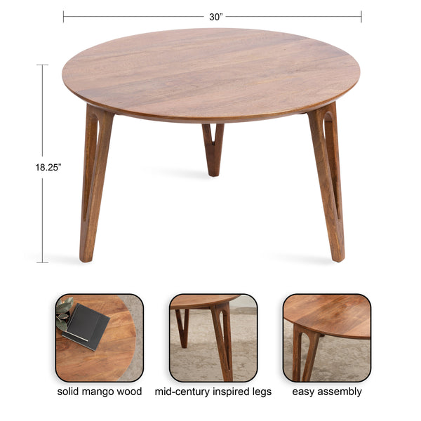 Kate & Laurel Kershaw Round Coffee Table