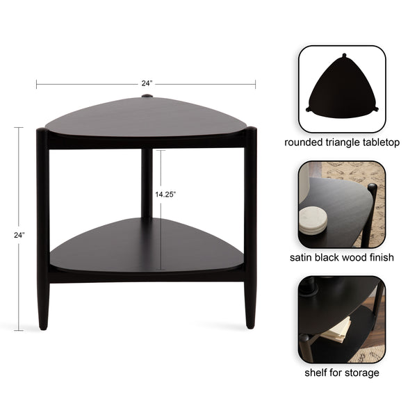 Kate & Laurel Knowlton Wood Side Table