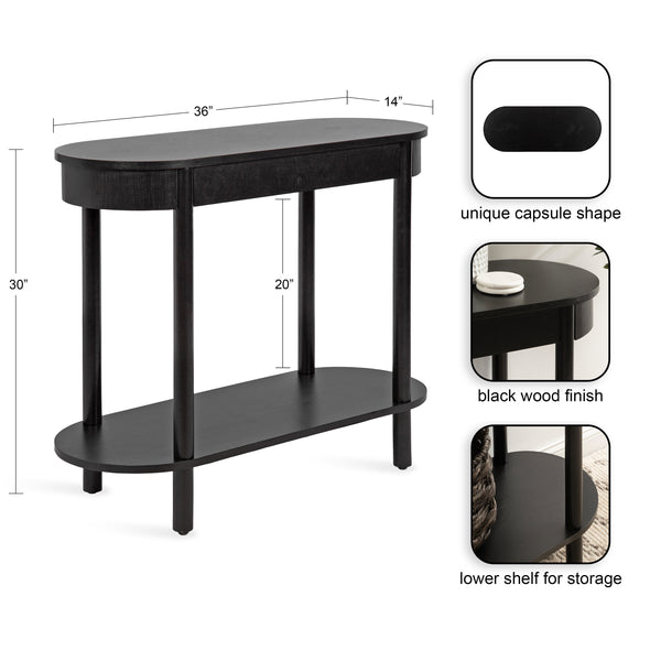 Kate & Laurel Koji Capsule Console Table