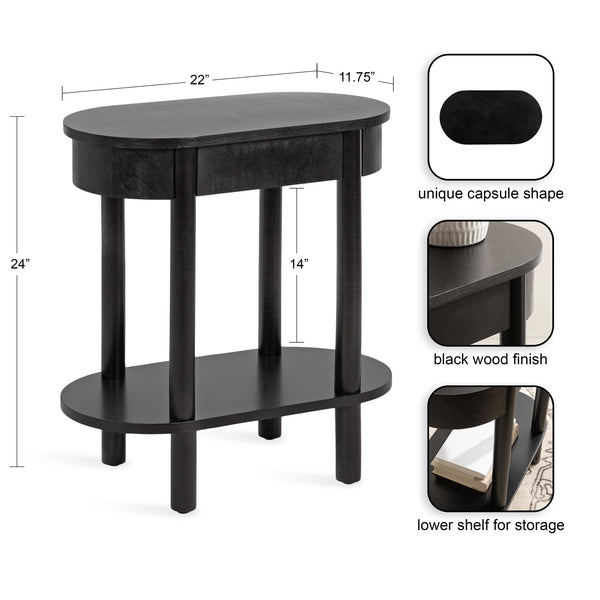 Kate & Laurel Koji Capsule Side Table