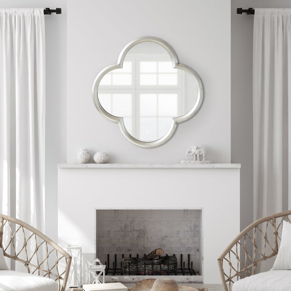 Kate & Laurel Krisi Scalloped Framed Wall Mirror