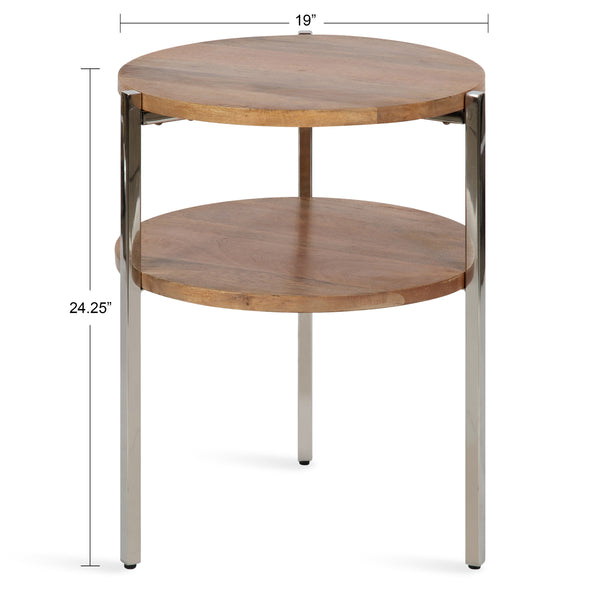 Kate & Laurel Lamaar Round Side Table